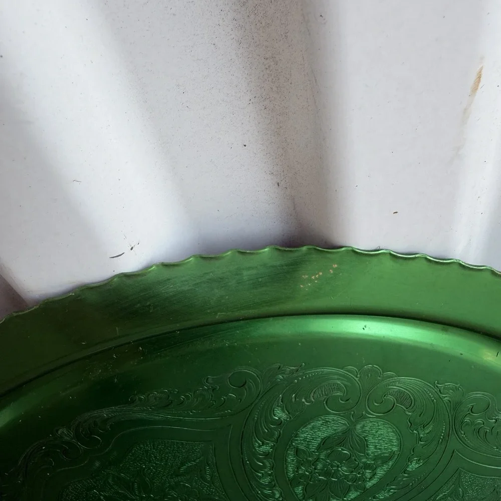 VTG  Green Anodized Aluminum Serving Tray 13.5